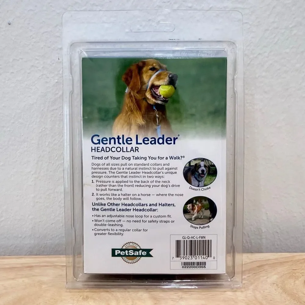 PetSafe Pet Safe Gentle Leader Headcollar Collar Large 60-130 lbs Fawn Color New